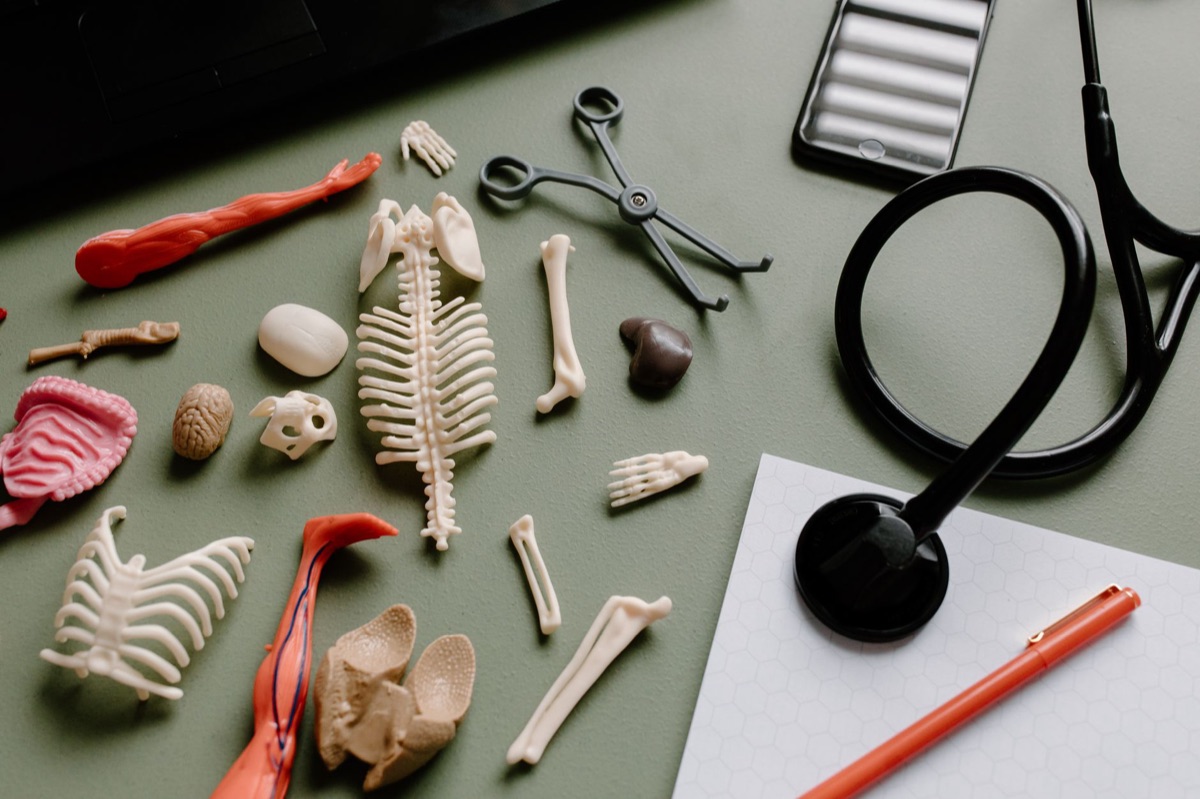 médecin à la station de travail médicale