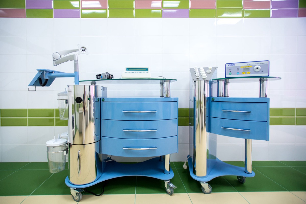 equipamento medical em clínica