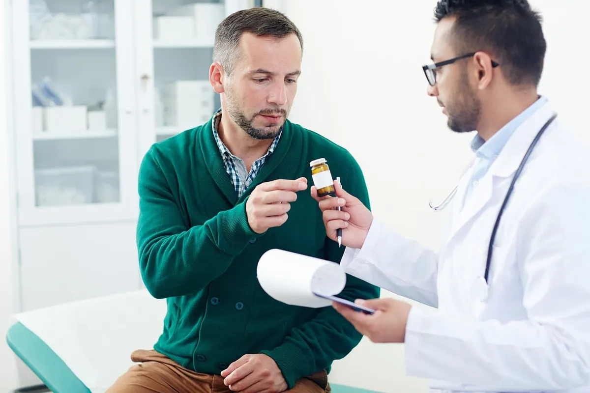 doctor, medication, consultation, stethoscope, prescription, male patient, healthcare, medical consultation, lab coat, health system, prescription drugs, medica